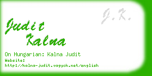 judit kalna business card